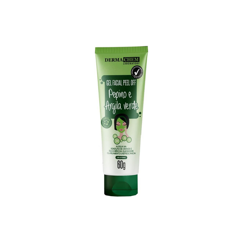 GEL FACIAL PEELS OFF PEPINO E ARGILA VERDE - DERMA CHEM