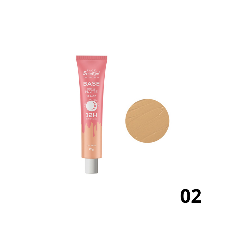 BASE VEGANA MATTE 12H - FACE BEAUTIFUL