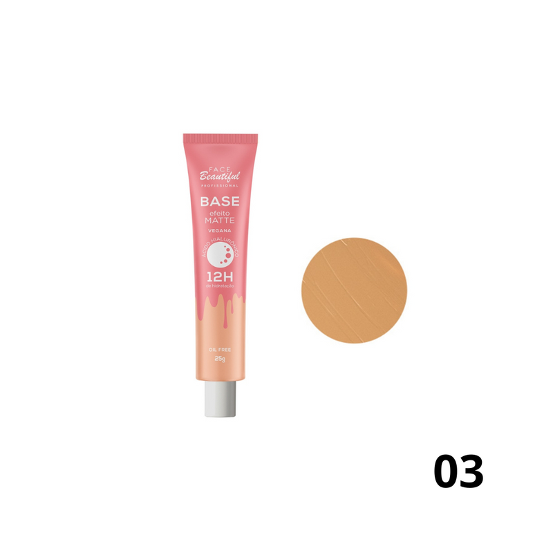 BASE VEGANA MATTE 12H - FACE BEAUTIFUL