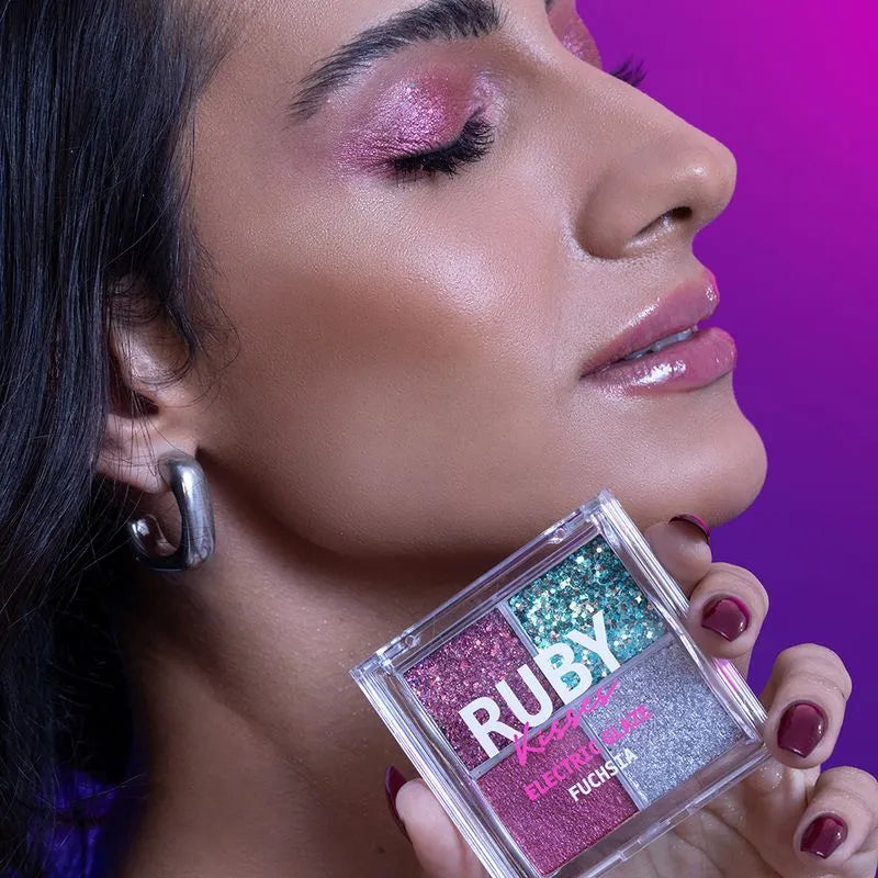 PALETA DE SOMBRAS GLITTER -  RUBY KISSES