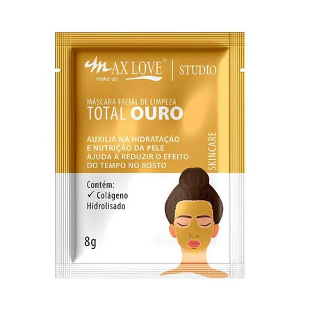 MÁSCARA FACIAL PEEL OFF TOTAL OURO - MAX LOVE