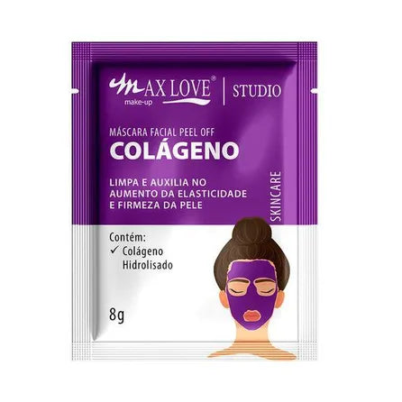 MÁSCARA FACIAL PEEL OFF COLÁGENO - MAX LOVE