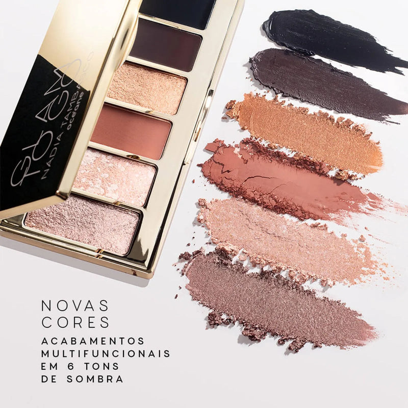 PALETA DE SOMBRAS GLAM TO GO PALLETE NÁDIA TAMBASCO - OCEANE