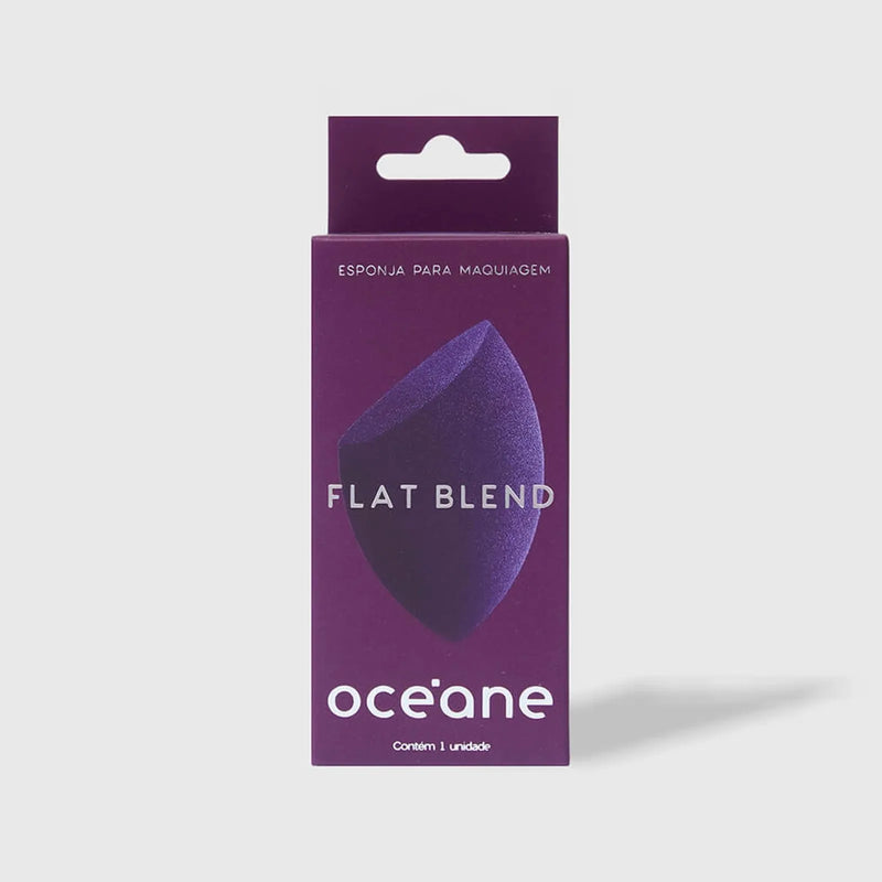 ESPONJA DE MAQUIAGEM FLAT BLEND ROXA - OCEANE