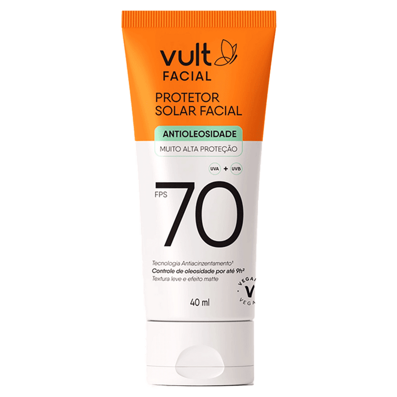 PROTETOR SOLAR FACIAL ANTIOLEOSIDADE - VULT