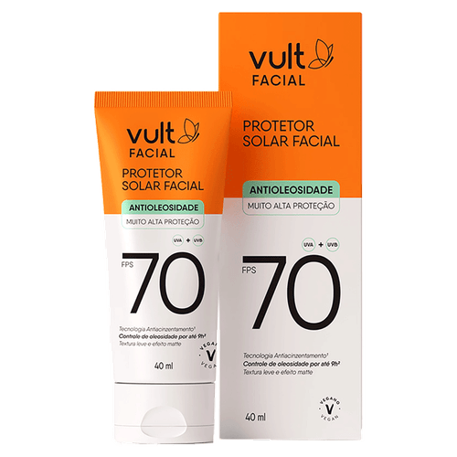 PROTETOR SOLAR FACIAL ANTIOLEOSIDADE - VULT