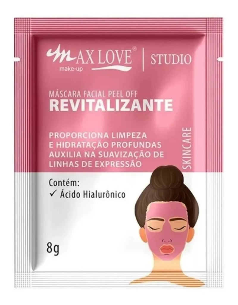 MÁSCARA FACIAL PEEL OFF REVITALIZANTE - MAX LOVE