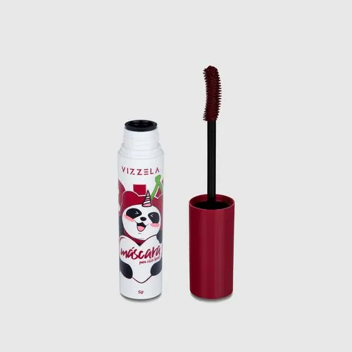 MÁSCARA DE CÍLIOS BORDÔ BIG NO PANDA - VIZZELA