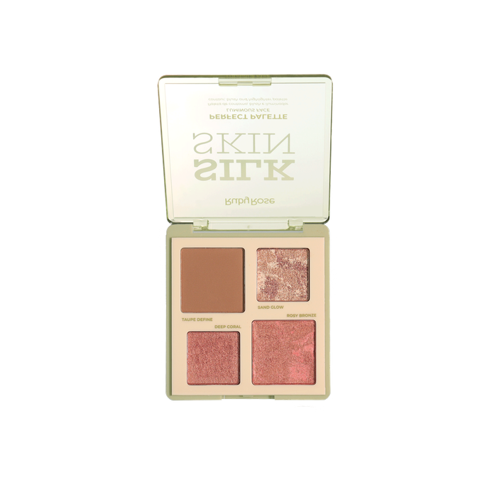 PALETA CONTORNO BLUSH E ILUMINADOR GOLD SPARKLE SILK SKIN - RUBY ROSE