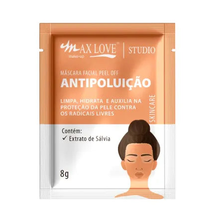 MÁSCARA FACIAL PEEL OFF ANTIPOLUIÇÃO - MAX LOVE