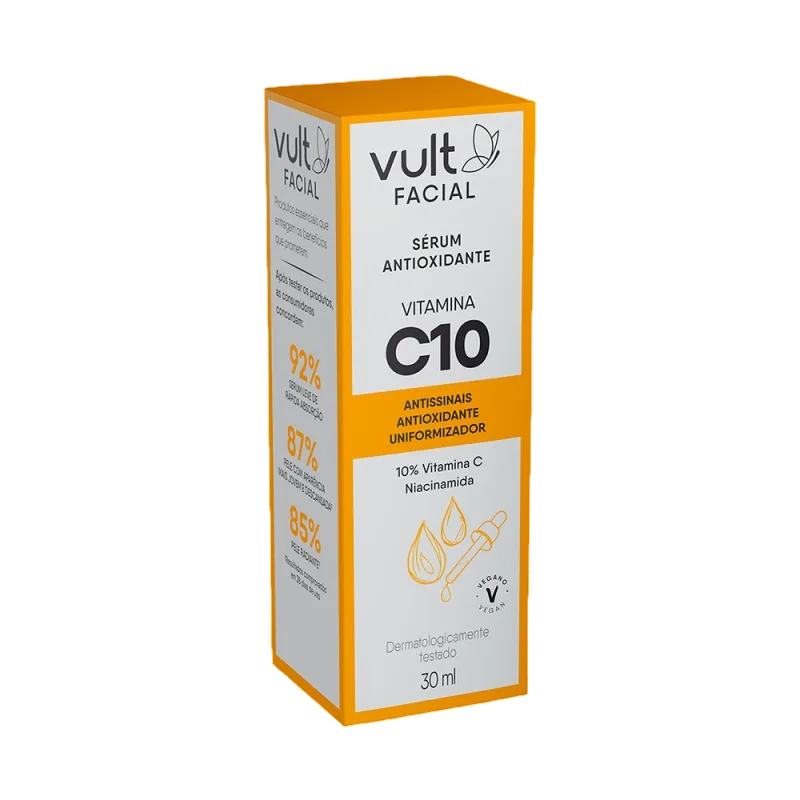 SÉRUM FACIAL ANTIOXIDANTE VITAMINA C 10% - VULT