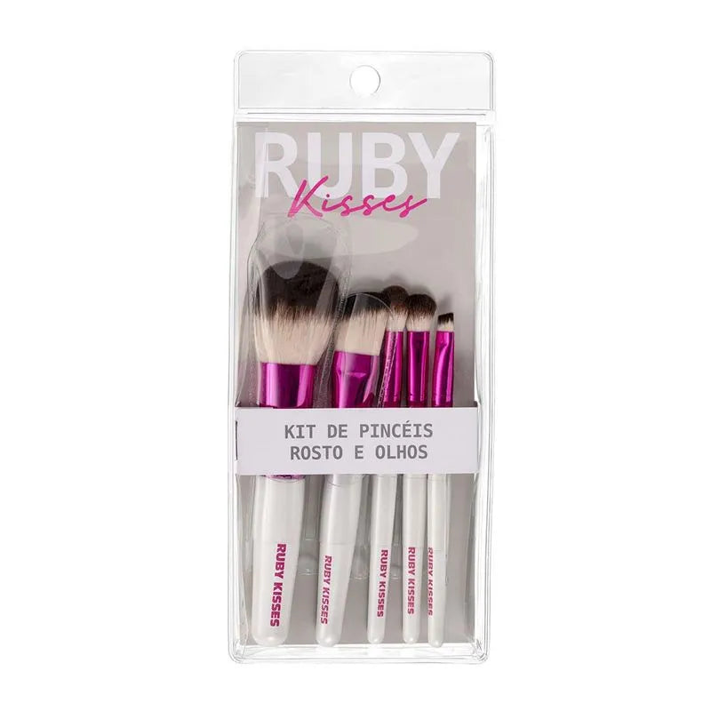 KIT DE PINCÉIS ROSTO E OLHOS - RUBY KISSES