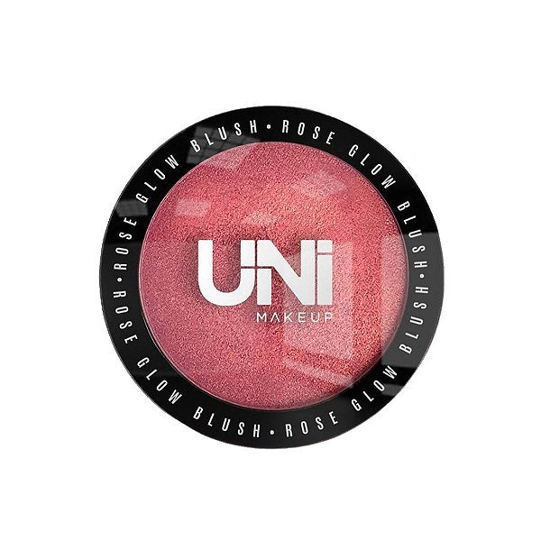 BLUSH COMPACTO ROSE GLOW -  UNI MAKEUP