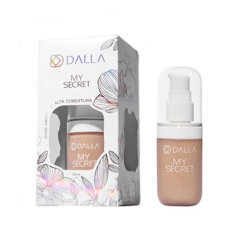 BASE LÍQUIDA DE ALTA COBERTURA MY SECRET - DALLA MAKEUP