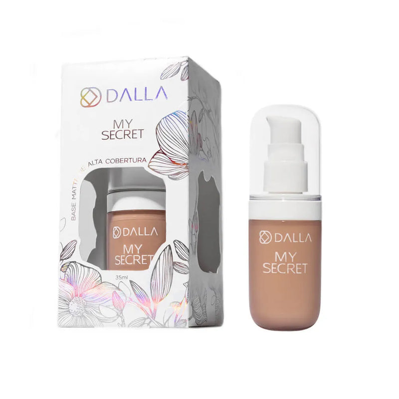 BASE LÍQUIDA DE ALTA COBERTURA MY SECRET - DALLA MAKEUP