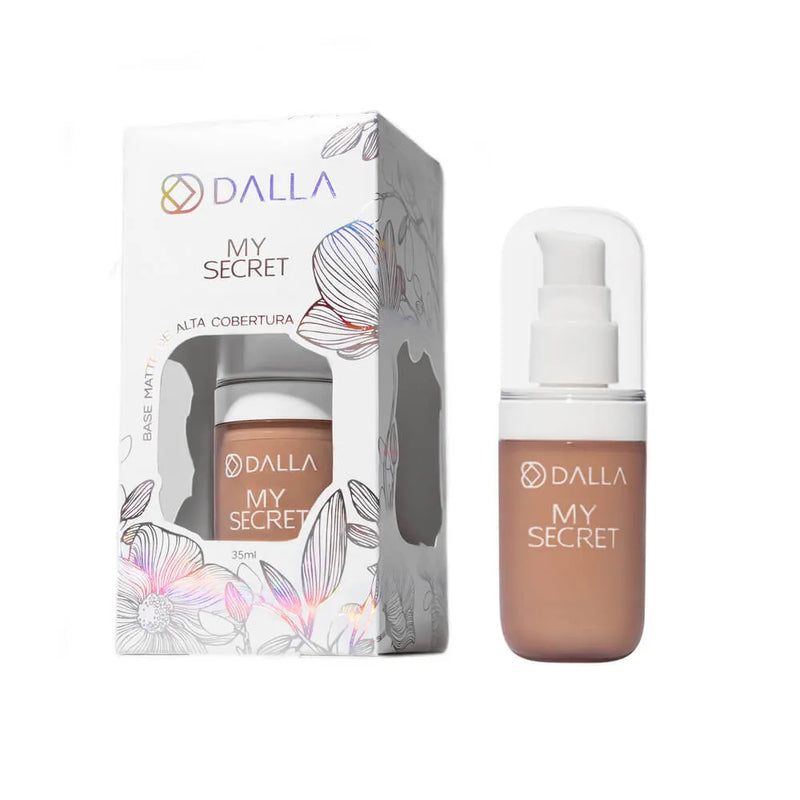BASE LÍQUIDA DE ALTA COBERTURA MY SECRET - DALLA MAKEUP
