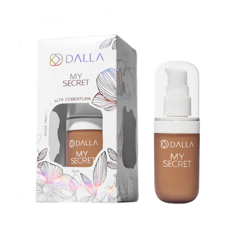 BASE LÍQUIDA DE ALTA COBERTURA MY SECRET - DALLA MAKEUP