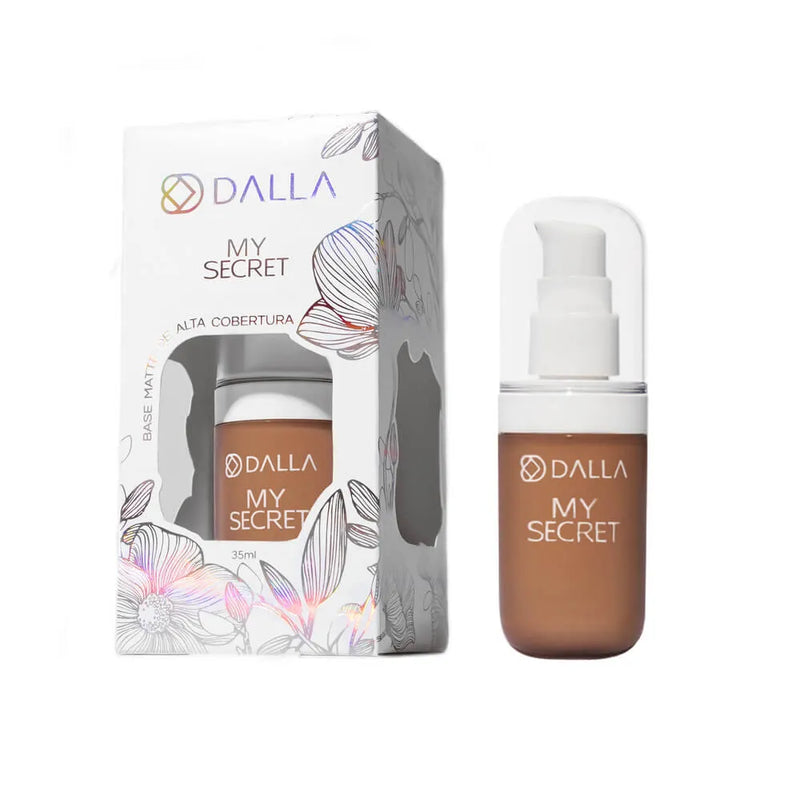 BASE LÍQUIDA DE ALTA COBERTURA MY SECRET - DALLA MAKEUP