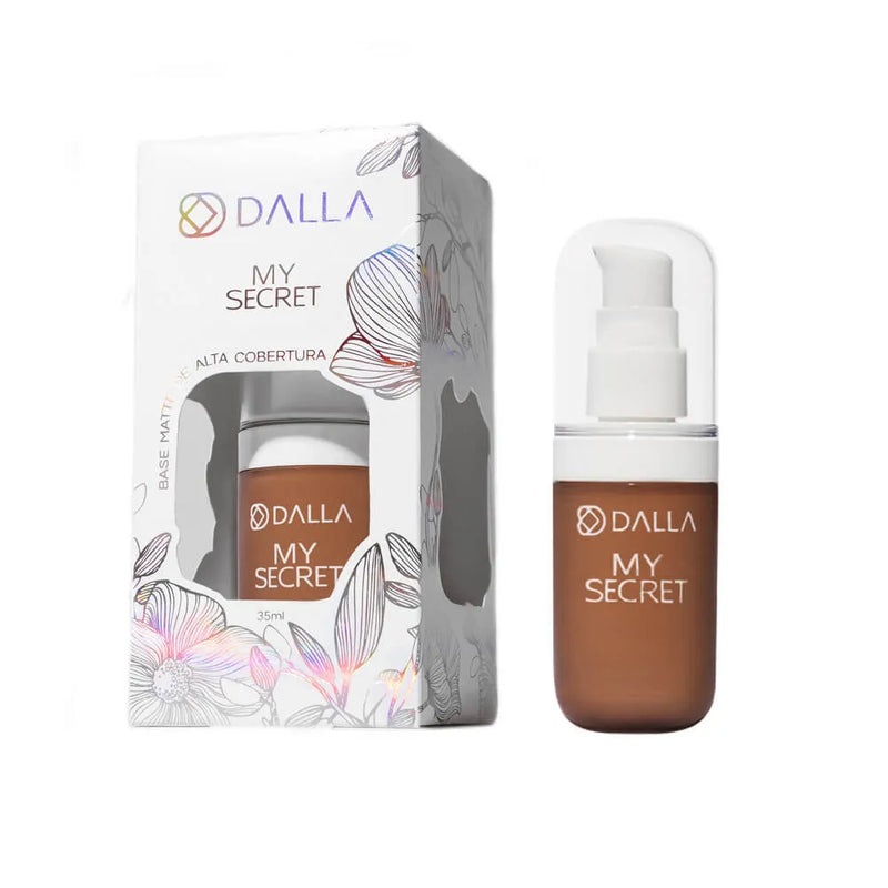 BASE LÍQUIDA DE ALTA COBERTURA MY SECRET - DALLA MAKEUP