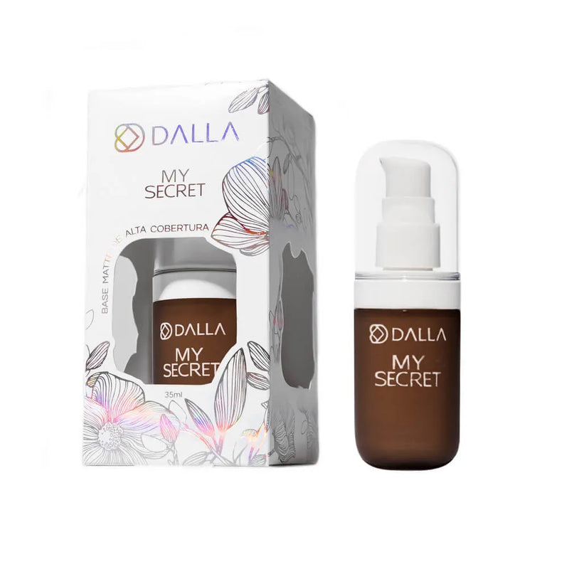 BASE LÍQUIDA DE ALTA COBERTURA MY SECRET - DALLA MAKEUP