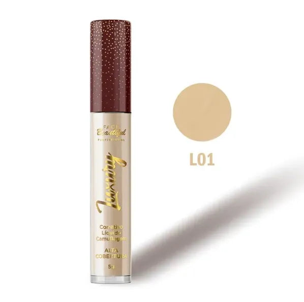 CORRETIVO LÍQUIDO CAMUFLAGEM LUXURY - FACE BEAUTIFUL