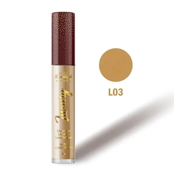 CORRETIVO LÍQUIDO CAMUFLAGEM LUXURY - FACE BEAUTIFUL