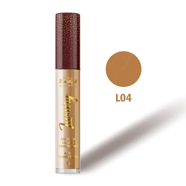 CORRETIVO LÍQUIDO CAMUFLAGEM LUXURY - FACE BEAUTIFUL