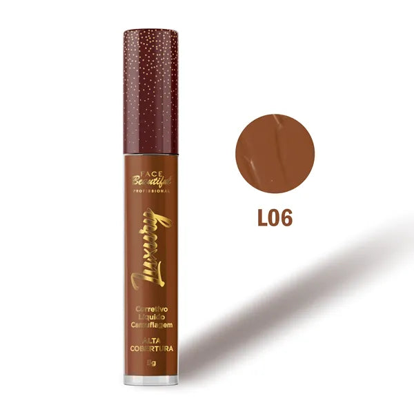 CORRETIVO LÍQUIDO CAMUFLAGEM LUXURY - FACE BEAUTIFUL